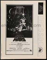 6p0705 STAR WARS 10pg pressbook 1977 George Lucas classic sci-fi epic, lots of advertising images!