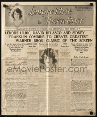 6p0802 TIGER ROSE pressbook 1923 Lenore Ulric reprising stage role, from the play by David Belasco!