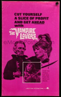 6p0869 VAMPIRE LOVERS pressbook 1970 Hammer, taste the deadly passion of the blood-nymphs if you dare!
