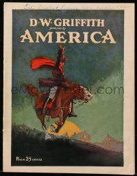 6p0944 AMERICA souvenir program book 1924 D.W. Griffith's thrilling story of love and romance!