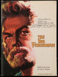 6p0958 BIG FISHERMAN hardcover souvenir program book 1959 cover art of Howard Keel by Joseph Smith!