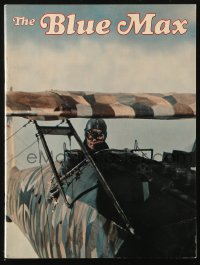 6p0962 BLUE MAX souvenir program book 1966 WWI fighter pilot George Peppard, James Mason, Andress!