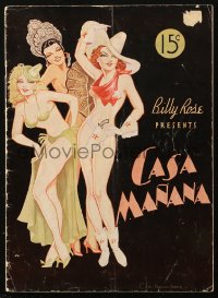 6p0973 CASA MANANA stage play souvenir program book 1936 Jewel Brannon Parker art of sexy ladies!