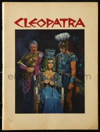 6p0979 CLEOPATRA 52pg souvenir program book 1964 Elizabeth Taylor, Burton, Harrison, Terpning art!