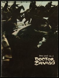6p0991 DOCTOR ZHIVAGO souvenir program book 1965 Sharif, Christie, David Lean!
