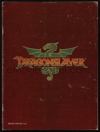 6p0993 DRAGONSLAYER souvenir program book 1981 Peter MacNicol, Disney sword & sorcery fantasy movie!