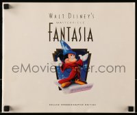 6p1002 FANTASIA foil souvenir program book R1990 Disney deluxe 50th anniversary commemorative edition!