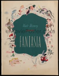 6p1001 FANTASIA roadshow souvenir program book 1940 Mickey Mouse & others, Disney cartoon classic!