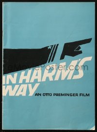 6p1041 IN HARM'S WAY English souvenir program book 1965 Otto Preminger, classic Saul Bass art!