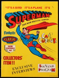 6p1045 IT'S A BIRD IT'S A PLANE IT'S SUPERMAN souvenir program book 1966 on Broadway, ultra rare!