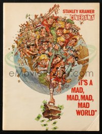 6p1046 IT'S A MAD, MAD, MAD, MAD WORLD 42pg Cinerama souvenir program book 1964 art by Jack Davis!