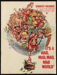 6p1047 IT'S A MAD, MAD, MAD, MAD WORLD Cinerama English souvenir program book 1964 art by Jack Davis!