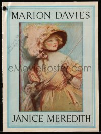 6p1048 JANICE MEREDITH souvenir program book 1924 Harrison Fisher cover art of pretty Marion Davies!