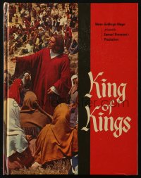 6p1054 KING OF KINGS hardcover souvenir program book 1961 Nicholas Ray, four 8.5x11 color photos!