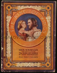 6p1053 KING OF KINGS souvenir program book 1927 Cecil B. DeMille epic, art of Mark & blind girl!