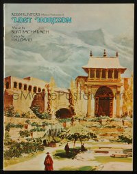 6p1064 LOST HORIZON souvenir program book 1972 Ross Hunter, cool different art of Shangri-la!