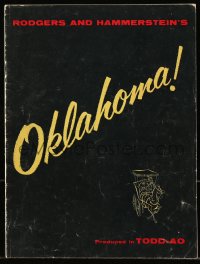 6p1083 OKLAHOMA souvenir program book 1956 MacRae, Shirley Jones, Rodgers & Hammerstein, TODD-AO!