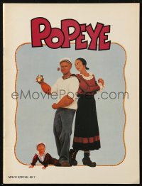 6p1089 POPEYE souvenir program book 1980 Robert Altman, Robin Williams & Shelley Duvall, E.C. Segar