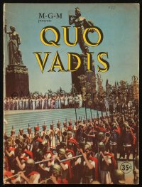 6p1092 QUO VADIS souvenir program book 1951 Robert Taylor & Deborah Kerr in Ancient Rome, MGM epic!
