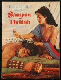 6p1100 SAMSON & DELILAH souvenir program book 1949 Hedy Lamarr & Victor Mature, Cecil B. DeMille
