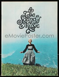6p1109 SOUND OF MUSIC 36pg souvenir program book 1965 Julie Andrews, Robert Wise musical classic!