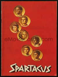 6p1116 SPARTACUS 16pg softcover souvenir program book 1960 Stanley Kubrick, Kirk Douglas!