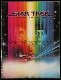 6p1119 STAR TREK souvenir program book 1979 art of William Shatner & Leonard Nimoy by Bob Peak!