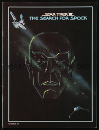 6p1122 STAR TREK III souvenir program book 1984 The Search for Spock, art of Nimoy by Gerard Huerta!