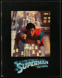 6p1126 SUPERMAN souvenir program book 1978 comic book hero Christopher Reeve, Gene Hackman, Brando