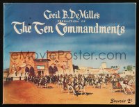 6p1131 TEN COMMANDMENTS Australian souvenir program book 1956 Cecil B. DeMille, Charlton Heston!