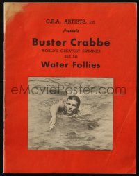 6p0968 BUSTER CRABBE & HIS WATER FOLLIES souvenir program book 1946 at Rockefeller Center in NY!