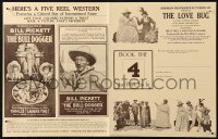 6p0348 LOVE BUG/CRIMSON SKULL/GREEN EYED MONSTER/BULL-DOGGER promo brochure 1920s all-black westerns!