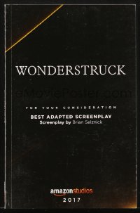6p0217 WONDERSTRUCK For Your Consideration revised draft script 2017 screenplay by Brian Selznick!