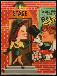6p0600 BABES ON BROADWAY trade ad 1941 great Jacques Kapralik art of Mickey Rooney & Judy Garland!