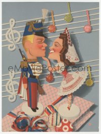 6p0606 CHOCOLATE SOLDIER trade ad 1941 art of Nelson Eddy & Rise Stevens by Jacques Kapralik!