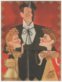 6p0611 DR. JEKYLL & MR. HYDE trade ad 1941 Kapralik art of Spencer Tracy, Bergman & Lana Turner!