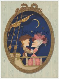 6p0634 NEW MOON trade ad 1940 Kapralik art of Jeanette MacDonald & Nelson Eddy!