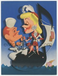 6p0638 PANAMA HATTIE trade ad 1942 Kapralik art of sailor Red Skelton & sexy Ann Sothern on note!