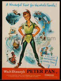 6p0584 PETER PAN 1pg English trade ad 1953 art of Disney & J.M. Barrie's boy who would not grow up!