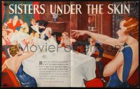 6p0650 SISTERS UNDER THE SKIN trade ad 1934 different art of Elissa Landi & family at dinner table!