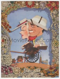 6p0655 THEY MET IN BOMBAY trade ad 1941 Kapralik art of Clark Gable & Rosalind Russell!