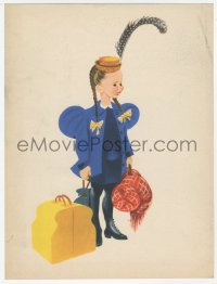 6p0656 THREE WISE FOOLS trade ad 1946 great different Al Hirschfeld art of Margaret O'Brien!