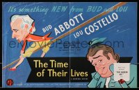 6p0591 TIME OF THEIR LIVES English trade ad 1946 different art of Bud Abbott & Lou Costello, rare!