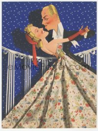 6p0658 WE WERE DANCING trade ad 1942 art of Melvin Douglas & Norma Shearer by Jacques Kapralik!
