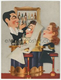 6p0659 WHEN LADIES MEET trade ad 1941 Kapralik art of Joan Crawford, Robert Taylor & Greer Garson!