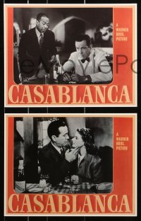 6p0135 CASABLANCA set of 8 9x11 commercial prints 1990s Humphrey Bogart & Ingrid Bergman classic!