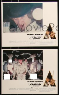 6p0125 CLOCKWORK ORANGE set of 8 8x10 commercial prints 2000s smaller versions of the lobby cards!