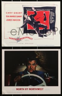 6p0138 NORTH BY NORTHWEST set of 8 9x11 commercial prints 1990s Cary Grant, Alfred Hitchcock classic!