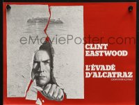 6p0669 ESCAPE FROM ALCATRAZ French pressbook 1979 cool artwork of Clint Eastwood by Lettick!