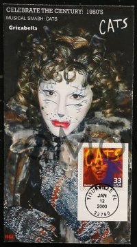 6p0155 CATS group of 7 first day covers 2000 Andrew Lloyd Webber's classic Broadway musical!